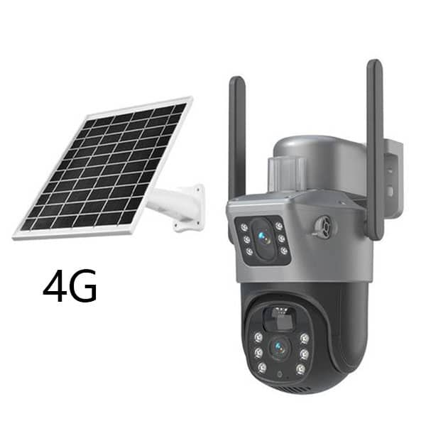 بهترین دوربین مداربسته برای باغ و ویلا 3 دوربین اسپیدام دو لنز سولار سیمکارتی