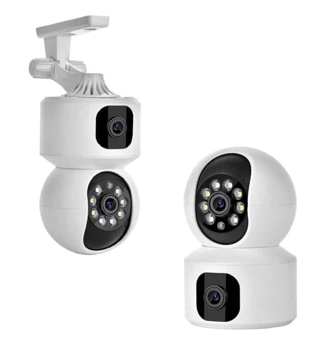 دوربین بیبی کم سیمکارتی دو لنز v380 3 دوربین بیبی کم سیمکارتی