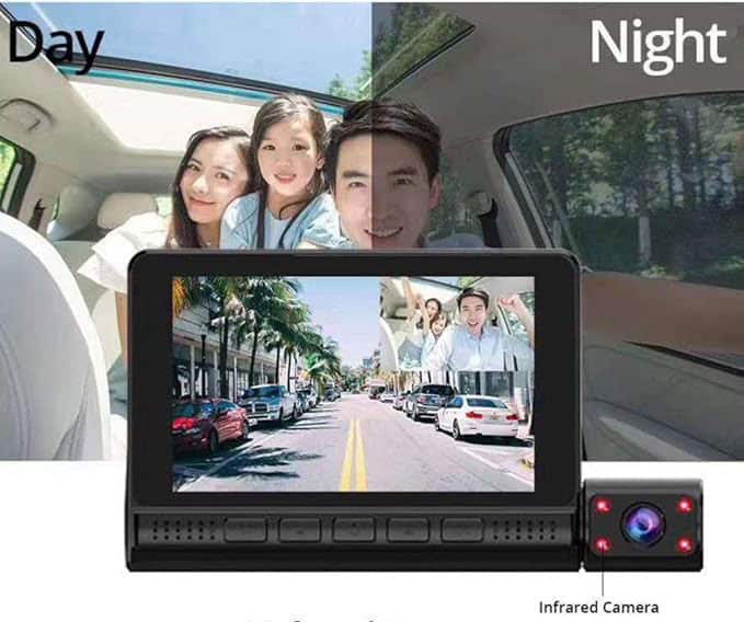 دوربین ماشین 3 لنز با صفحه تاچ