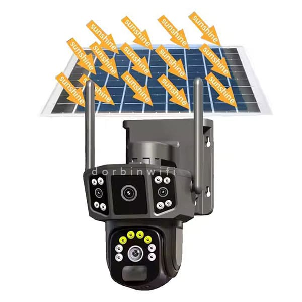 دوربین اسپید دام دو لنز سولار خورشیدی s16