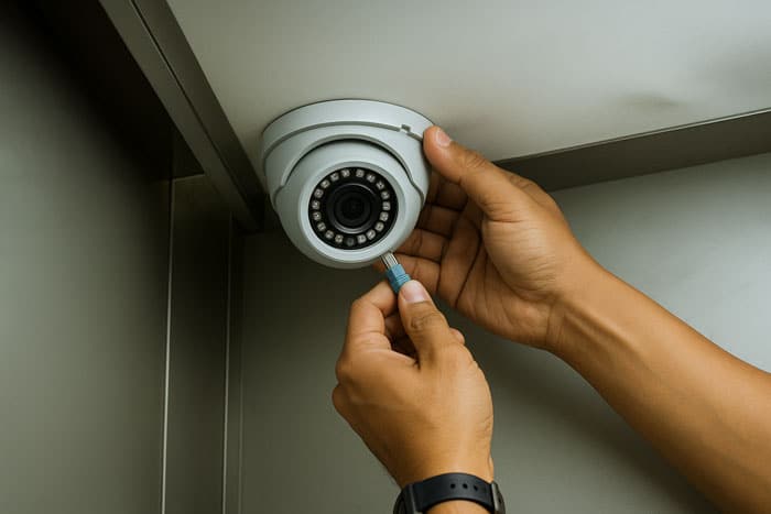 نصب دوربین مداربسته برای آسانسور