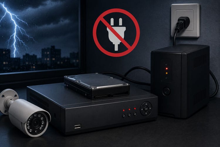 جلوگیری از آسیب فایل های DVR و NVR هنگام قطع برق